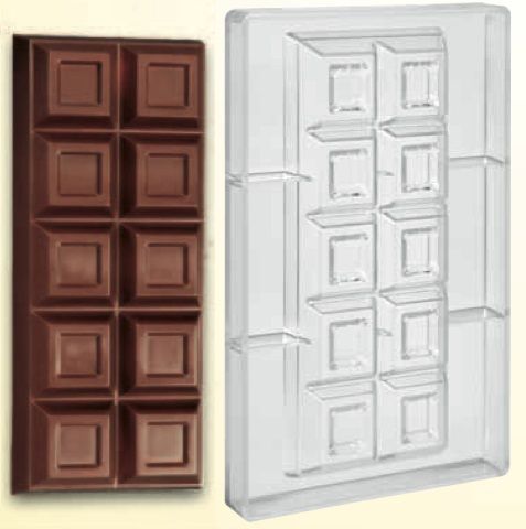 Stampo in policarbonato Tavoletta di cioccolato 500 gr