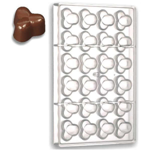 Stampo in policarbonato cioccolatini Tre Nocciole