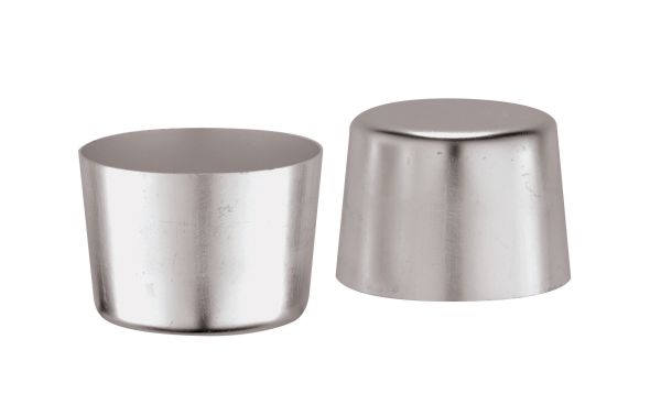 6 Stampi Creme Caramel in alluminio D. cm. 6 Altezza cm. 4,8