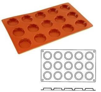 Stampo in silicone alimentare 15 tartellette