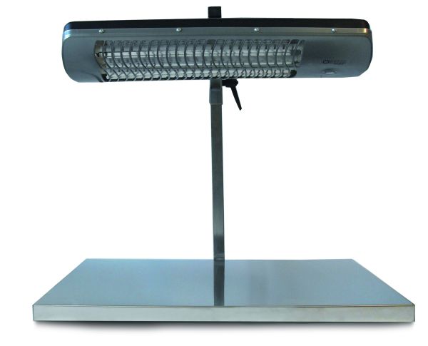 Lampada a infrarossi a due potenze selezionabili: 600 e 1200 W - dim. 600x400x600 mm