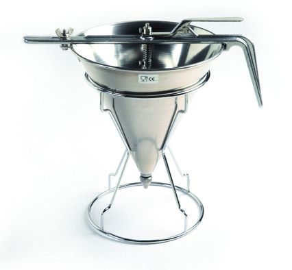 Colino a pistone inox con supporto