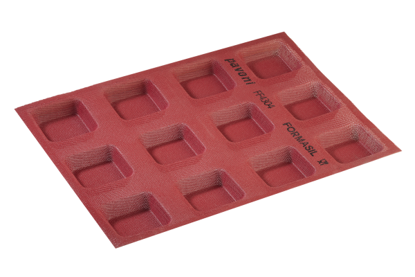 Stampo microforato FORMASIL 400 x 300 mm forme quadrate - 12 impronte 