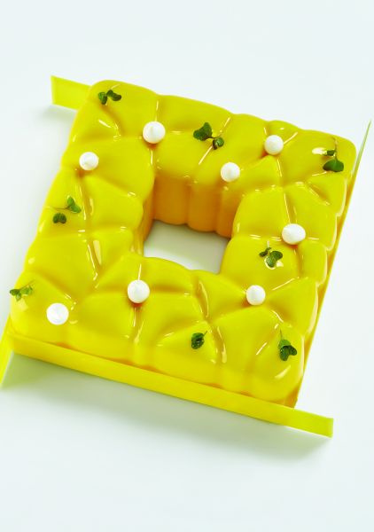 Tortiera 3D Pavocake SQUARE 150 x 150 x h 55 mm - vol.1000 ml + pack