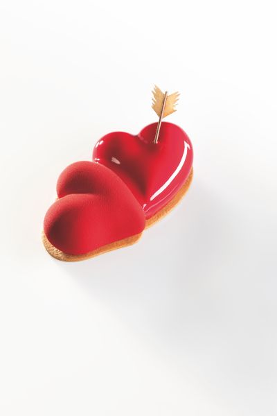 Tortiera 3D Pavocake BELOVED Emmanuele Forcone 250 x 140 x h 60 mm - vol. 1200 ml + pack