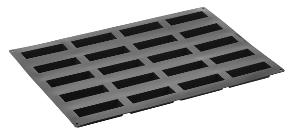 Stampo Pavoflex in silicone move 600 x 400 mm - 20 impronte 120 x 35 x h 36 mm - vol.110 ml