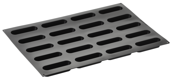 Stampo Pavoflex in silicone round 600 x 400 mm - 20 impronte 123 x 35 x h 32 mm - vol.100 ml