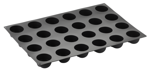 Stampo Pavoflex in silicone bocciolo 600 x 400 mm - 24 impronte Ø 70 x h 42 mm - vol.130 ml