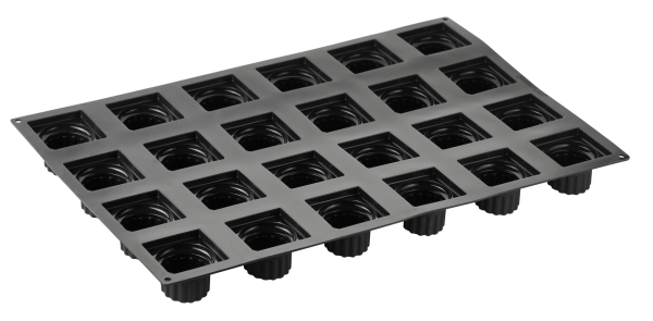 Stampo Pavoflex in silicone caesar 600 x 400 mm - 24 impronte 70 x 70 x h 50 mm - vol.130 ml