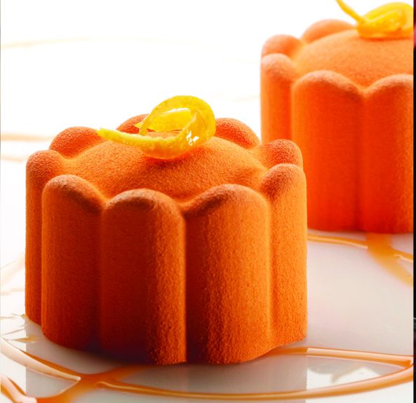 Stampo Pavoflex in silicone charlotte 600 x 400 mm - 24 impronte Ø 65 x h 38 mm - vol.105 ml