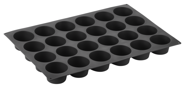 Stampo Pavoflex in silicone big muffin 600 x 400 mm - 24 impronte Ø 85 x h 50 mm - vol.235 ml