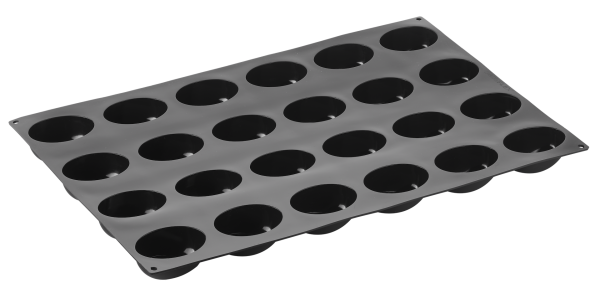 Stampo Pavoflex in silicone wave 600 x 400 mm - 24 impronte 83 x 62 x h 35 mm - vol.130 ml