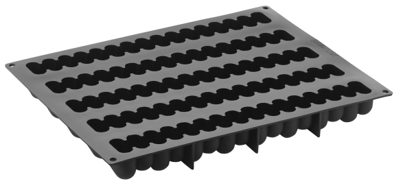 Stampo Pavoflex 3D in silicone DADA 400 x 300 mm - 5 impronte 360 x 42 x h 37 mm - vol.420 ml + pack