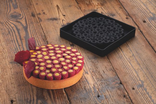 Top in silicone SCARLET Laghi e Caridi - Ø mm 180x26 h vol. ~ 440 ml - dim stampo mm 190x190x28 h