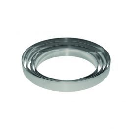 Fascia inox rotonda Ø 120 x h 20 mm - 2/4 porzioni