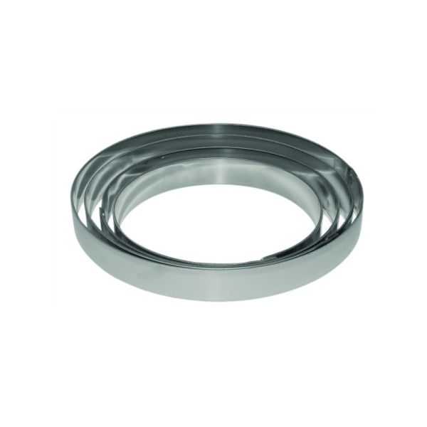 Fascia inox rotonda Ø 240 x h 20 mm - 18/20 porzioni