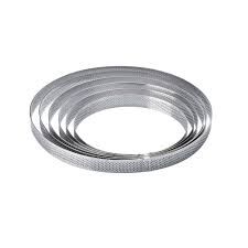 Fascia inox microforata rotonda  Ø 250 x h 20 mm - 18/20 porzioni