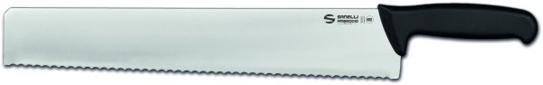 Coltello Punta quadra, lama seghettata cm. 42 di Sanelli Ambrogio