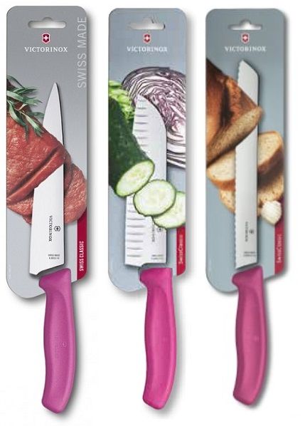 Fucsia Swiss Set: 3 Coltelli Victorinox Serie Swiss Classic manico Fucsia