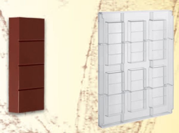Stampo in policarbonato Barretta di cioccolato 150 grammi