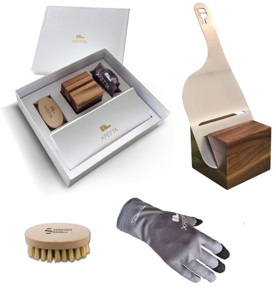 Set Xfetta Idea Regalo: affettatartufo, guanto, spazzola, supporto
