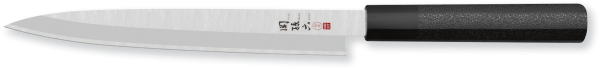 Coltello Yanagiba per mancini lama 21 cm. Serie Seki Magoroku Hekiju di Kai