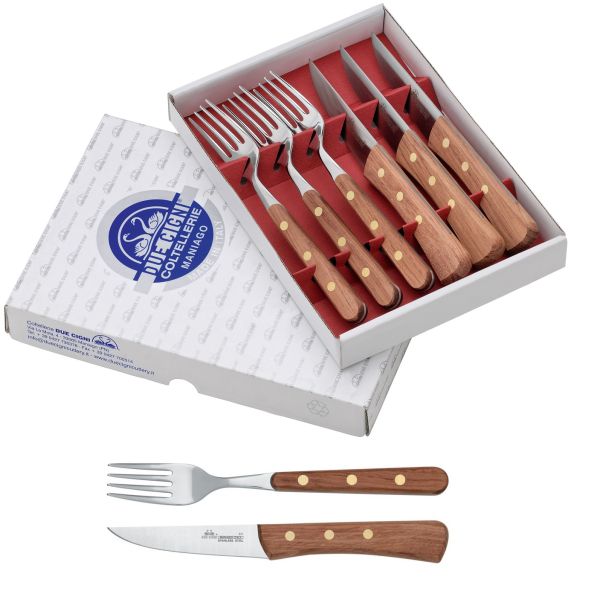 Set coltelli forchette in paduk