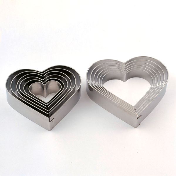 Set di tagliapasta a cuore - 12 pezzi di Martellato Professional