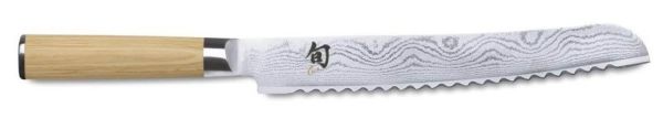 Coltello pane cm. 22,5 damasco Serie Shun Classic White di Kai