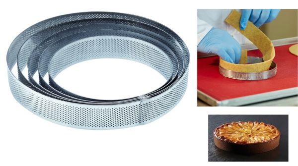 Fascia microforata in acciaio inox Cerchio di Pavoni