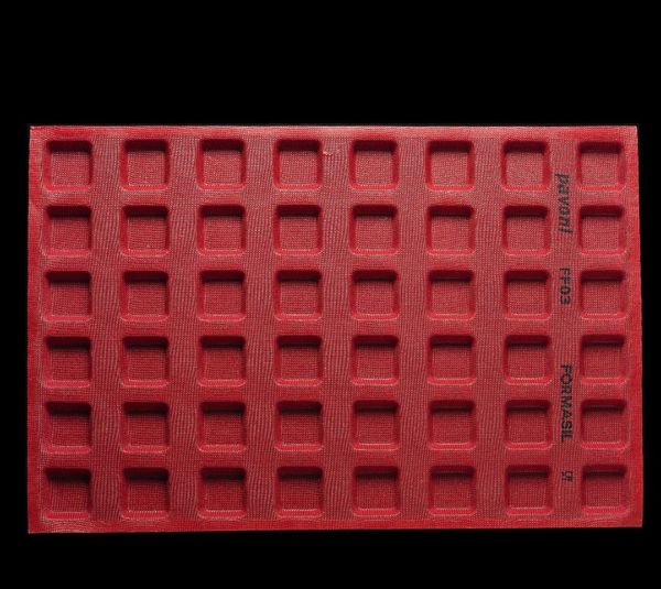 Stampo microforato FORMASIL 600 x 400 mm forme quadrate - 48 impronte