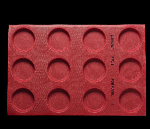 Stampo microforato FORMASIL 600 x 400 mm forme tonde - 12 impronte 