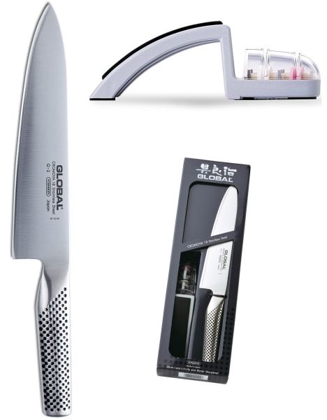 Set Starter Global: Coltello cuoco e affilatoio di Minosharp