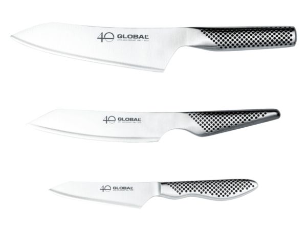 Set 3 coltelli 40th Anniversary di Global