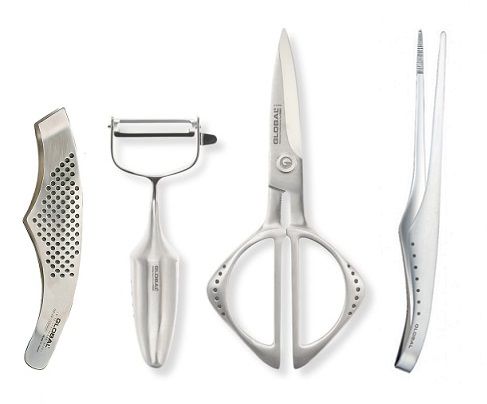 Accessori Global: 2 Pinze, 1 pelapatate e 1 forbice di Global