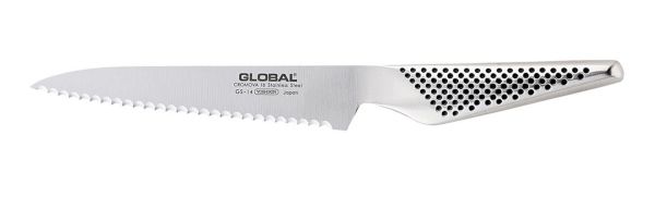 Coltello multiuso seghettato cm. 15 per mancini di Global GS14