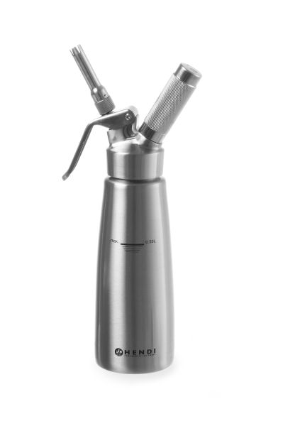 Sifone 1 litro per schiume, panna montata, mousse Profi Line di Hendi