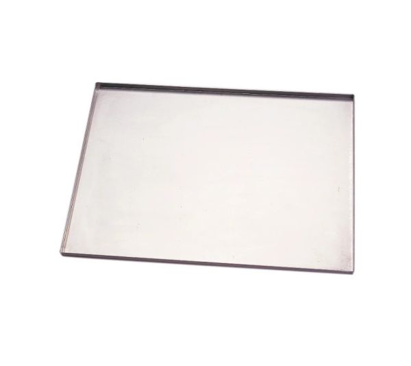 Teglia piana in alluminio Bordo piega 60x40x4 cm. di Pavoni Professional