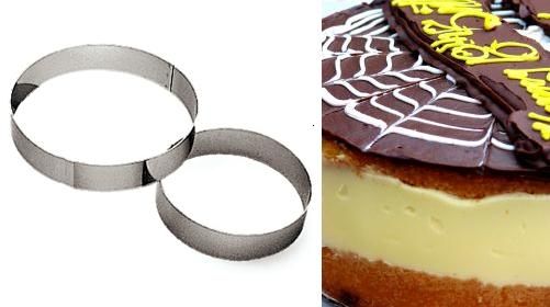 Anello per torte Altezza cm. 3,5 in inox