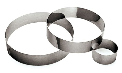 Anello per mousse in inox Altezza cm. 4,5