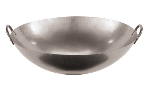 Wok in ferro grande