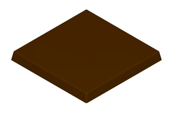 Stampo in policarbonato per cioccolato: TAVOLETTA LISCIA 40 grammi