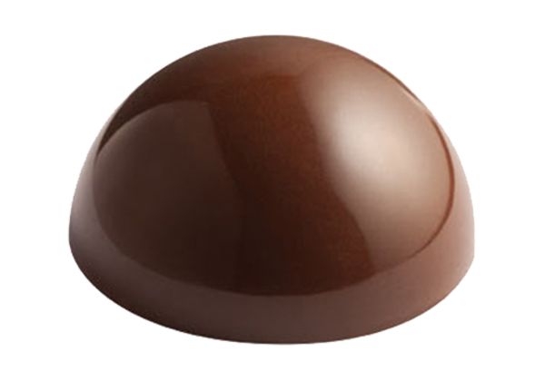 Stampo in policarbonato per cioccolato 2 Semisfere Grandi D. 14,8 cm