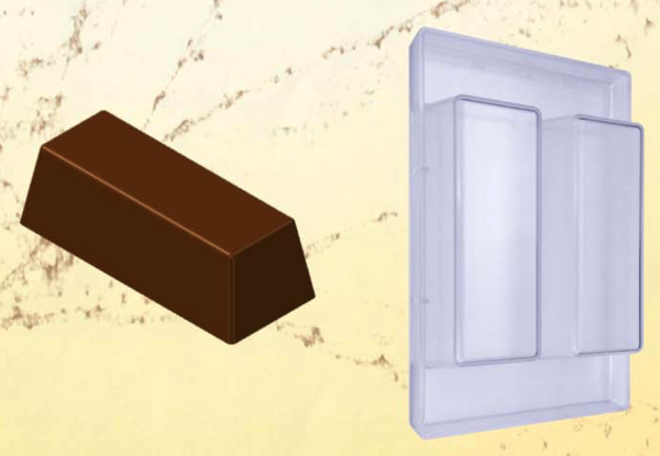 Stampo in policarbonato per cioccolato Lingotto - Torrone 700 grammi