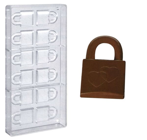 Stampo in policarbonato per Cioccolatini Lucchetto
