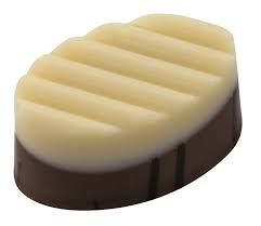 Stampo in policarbonato per cioccolatino Ovale con decoro