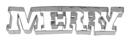 Tagliabiscotti scritta MERRY