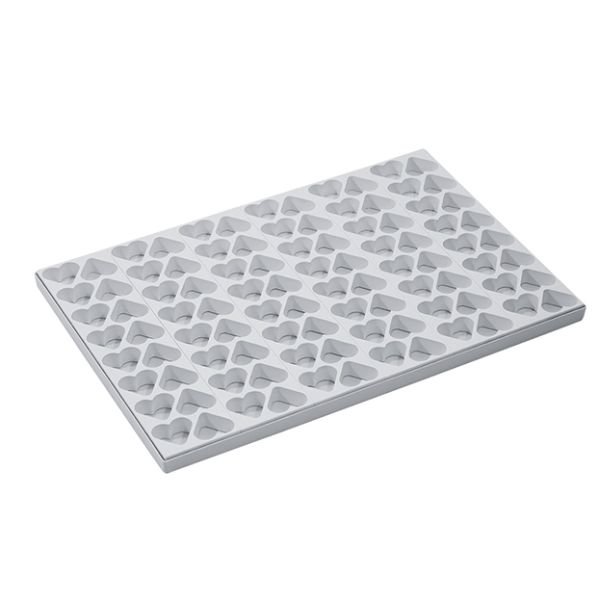 Heart - Stampo per mignon 48 x 44 x h 25 mm. 35 ml. 96 pcs. di Martellato Professional