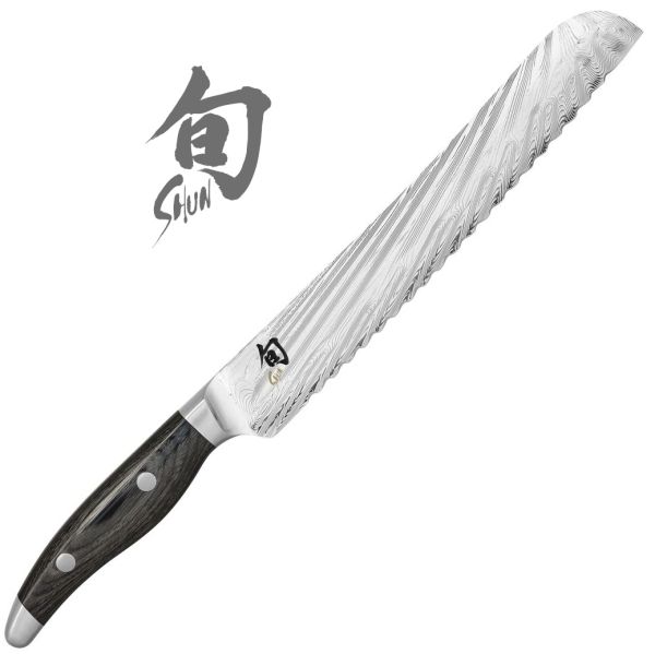 Coltello damasco da Pane Serie Shun Nagare di Kai