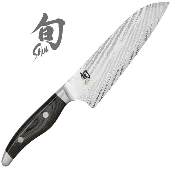 Coltello damasco Santoku Serie Shun Nagare di Kai